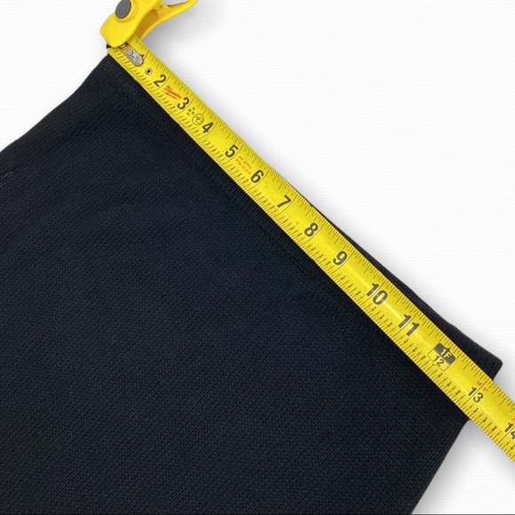 KORDAL Knitwear Pencil Skirt Midi Length Black Size Small Sustainable Fashion - Picture 9 of 12